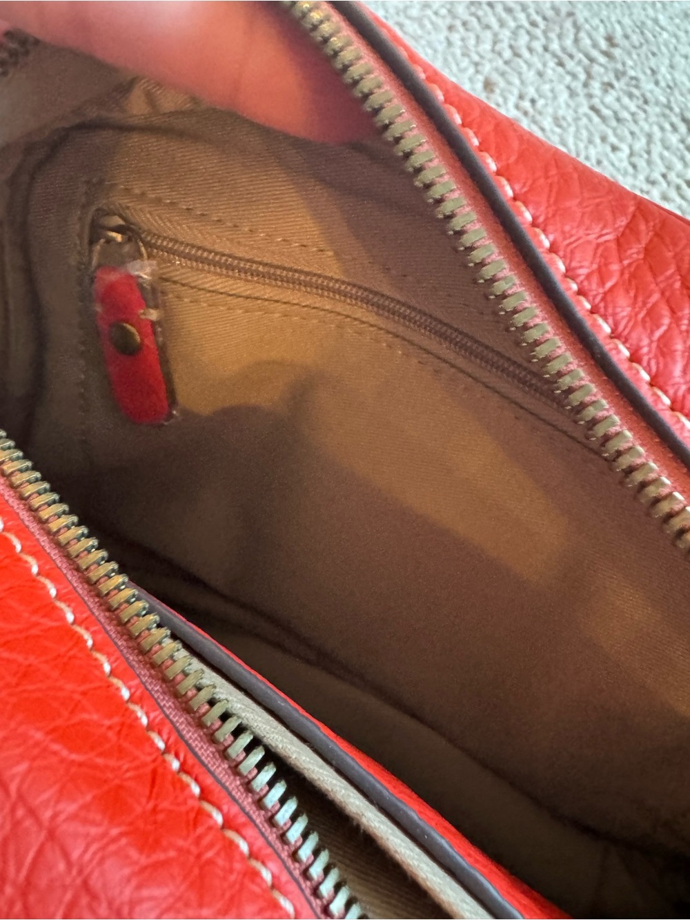 Red Leather Purse - Picture 5 of 7